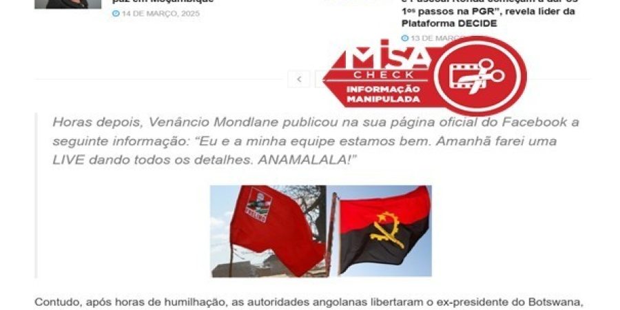 A Fundação Friedrich Ebert Não Foi Parceira da Conferência organizada pela UNITA em Benguela